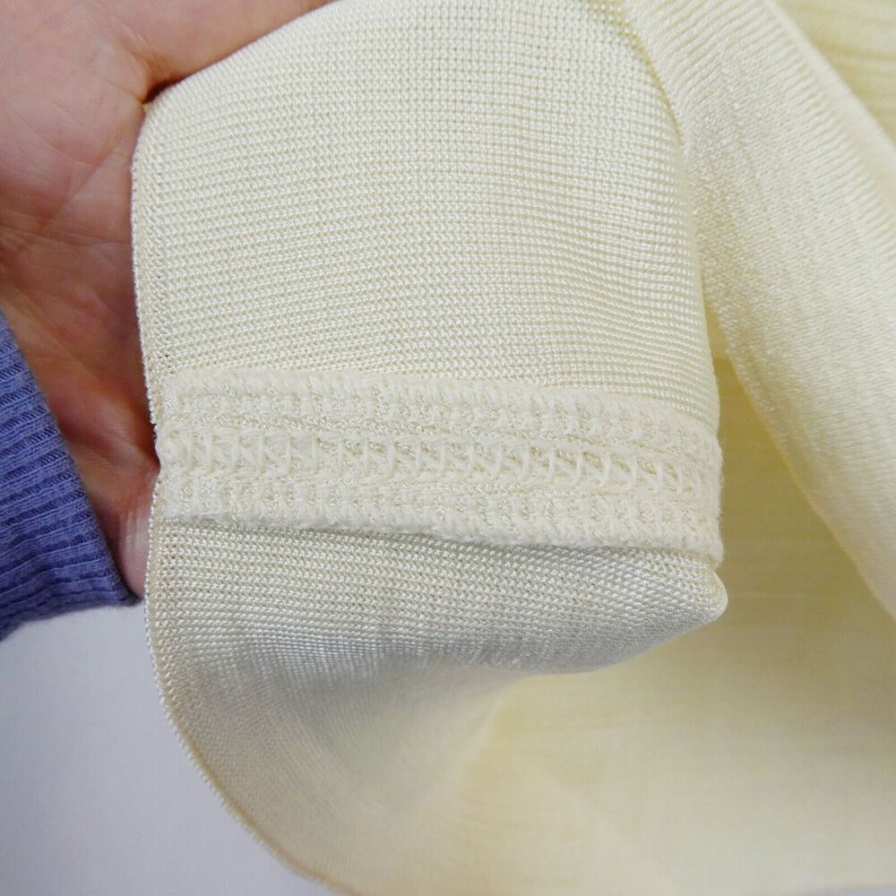 Escada Margaretha Ley Knee Length Pencil Skirt Sz L‎ Ivory Champagne Gold Knit - Picture 7 of 11
